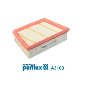 Abbildung von PURFLUX A3103 Luftfilter 59mm 164mm Filtereinsatz PORSCHE: 911 Coupe