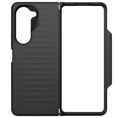 Abbildung von ZAGG Bridgetown, Graphen verstärkte Hülle für Samsung Galaxy Z Fold 5 [7.6 Inch], mit Scharnierschutz,unterstützt drahtloses Laden, S Pen Halter, stossfest, Abdeckung die Rückseite (Schwarz)