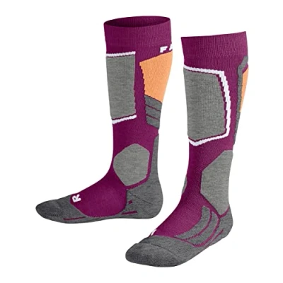 Abbildung von Falke SK2 Intermediate Skiing Mediumstrong Cushioned Kniestrümpfe Radiant orchid für Kinder, Größe: 31/34,