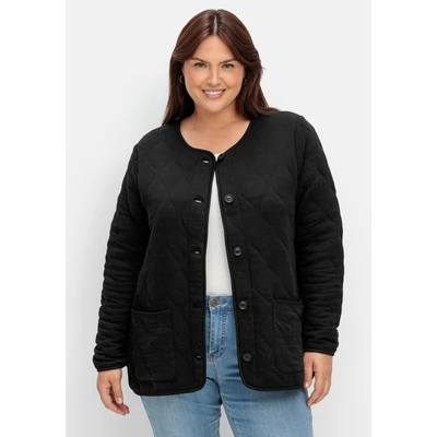 Abbildung von Sheego Übergangsjacke, Damen, Größe: 44/46, Schwarz