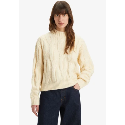 Abbildung von Levi&#039;s Isabel Cable Strickpullover, Damen, Größe: Small, White swan