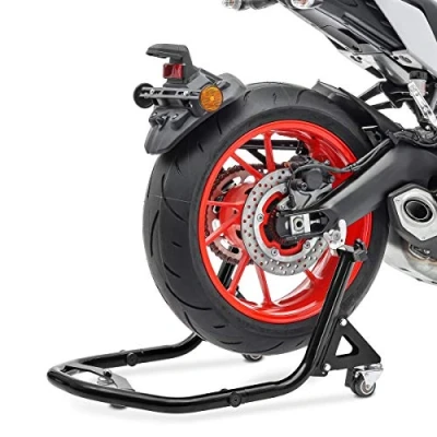 Abbildung von Montageständer hinten für Triumph Scrambler 1200 XC/XE Rangierhilfe XBV sw