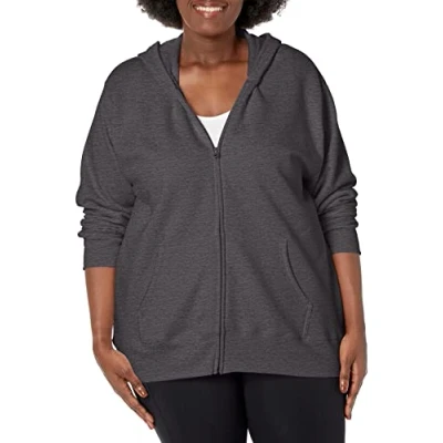Abbildung von Just My Size Damen Plus EcoSmart Full Zip Hoodie Grau XXX Large