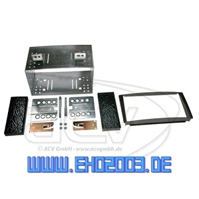 Abbildung von 2 DIN Radioeinbauset Blende Radioanschlusskabel Antennenadapter Komplettset für Kia Ceed SW Pro ED 2007 2011 schwarz