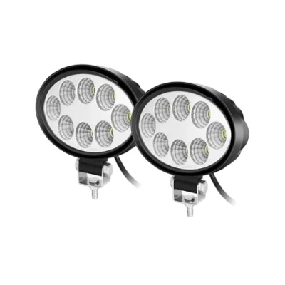 Abbildung von WELLIT 2x 24w Oval Led Arbeitsscheinwerfer Scheinwerfer 12v 24v Offroad Arbeitslampe Arbeitslicht IP68 Traktor Auto SUV Moto