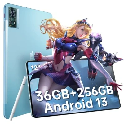 Abbildung von OUKITEL OT5 12 Zoll 2K Display Tablet Helio G99 36GB RAM + 256GB ROM Gaming 11000mAh 16MP+8MP Android 13 Dual SIM/5G WiFi/GPS Windows