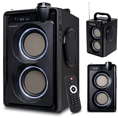 Abbildung von Overmax SoundBeat 5.0 Bluetooth Lautsprecher (5.0, ™, 8 Stunden, MP3 Format, Micro SD, AUX, 20W)