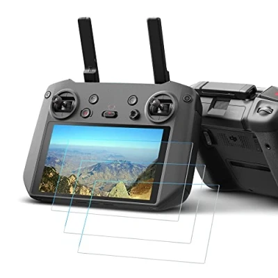 Abbildung von Displayschutzfolie kompatibel mit DJI RC Pro Controller, FANZR 0,3 mm 9H Härte, kratzfestes gehärtetes Glas (3 Stück)