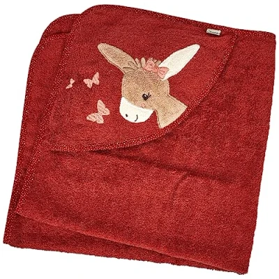 Abbildung von Sterntaler Emmily Badetuch BABY Sonstige Accessoires für Kinder, Größe: One Size, Dunkelrot