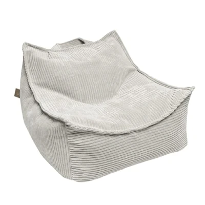 Abbildung von MEOWBABY Sitzsack Eckig für Kinder Sitzpouf Kindermöbel Indoor Beanbag, Ästhetik Cord, Ecru