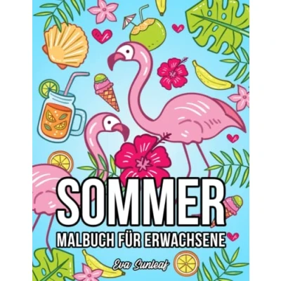 Abbildung von Malbuch für Erwachsene: Sommer Anti Stress Geschenke Entspannung Geschenk Frauen