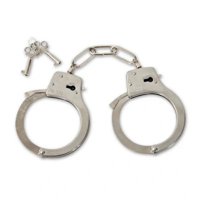 Abbildung von Fries Polizei Kostüm Metall Handschellen mit 2 Schlüssel Halloween Karneval Party