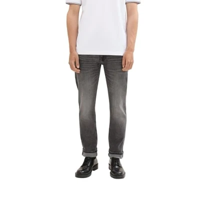 Abbildung von Tom Tailor Denim Herren Piers Slim Jeans, 10219 Used Mid Stone Grey Denim, 33/32