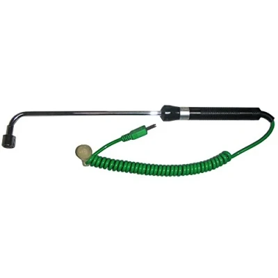 Abbildung von PeakTech Typ K Temperaturfühler, 50 bis 500 C, Temperatursonde für Oberflächentemperatur, Durchmesser Sensor 14 mm, 1 Stück, P TF 30