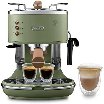 Abbildung von DeLonghi Espressomaschine &quot;Icona Vintage ECOV 311.GR&quot;, Siebträger, auch für Kaffeepads geeignet