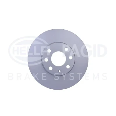 Abbildung von HELLA PRO High Carbon 8DD 355 127 371 Bremsscheibe 256 24 04/07 100 innenbelüftet beschichtet hochgekohlt ohne Radbefestigungsbolzen, Radnabe