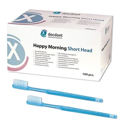 Abbildung von Happy Morning mit Zahnpasta 100 Zahnbürsten