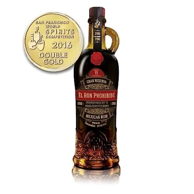 Abbildung von El Ron Prohibido Rum Reserva 15 Premium Im Jahre Solera Verfahren hergestellt Abgerundet mit Rosinenwein Langer, weicher Abgang 40% Vol. 700ML