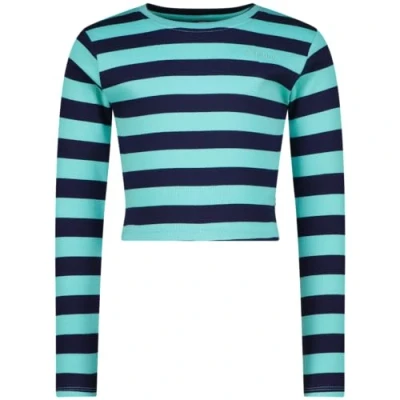 Abbildung von Vingino Girls G Basic Crop Rib Stripe in Colour Artic Blue Size 12
