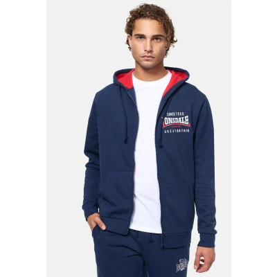 Abbildung von Lonsdale Normale PAS Kapuzenpullover, Herren, Größe: XXL, Navy red white