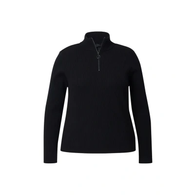 Abbildung von Ulla Popken Strickpullover, Damen, Größe: 54/56, Black