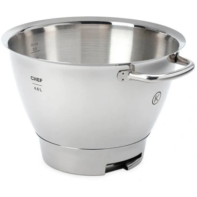 Abbildung von KENWOOD Küchenmaschinenschüssel &quot;Chef Titanium Edelstahl Rührschüssel KAT711SS&quot;, aus Edelstahl, für alle Chef Küchenmaschinen der KVC7000 / 7300 7400 Serie