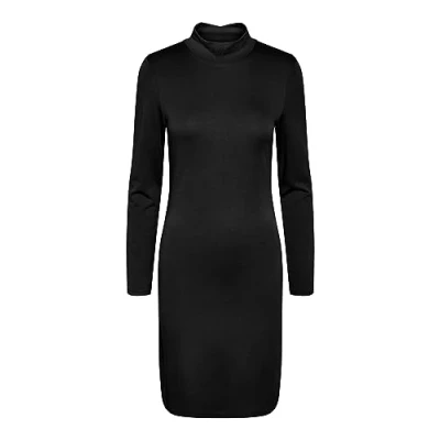 Abbildung von Pieces Pcnaya Tneck Etuikleid, Damen, Größe: Medium, Black