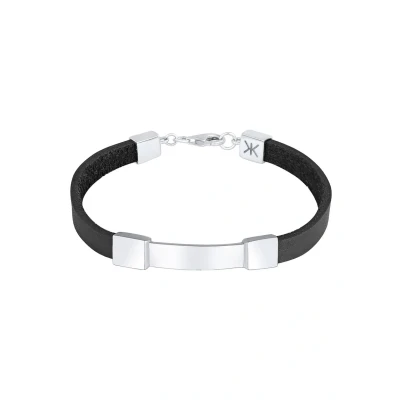 Abbildung von Kuzzoi Basic Elegant Armband, Herren, Größe: 21, Silber