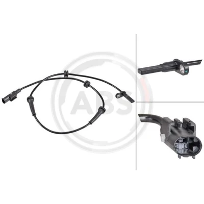 Abbildung von A.B.S. 32044 ABS Sensor 825 CITROËN: Nemo Kastenwagen, PEUGEOT: Bipper Kastenwagen
