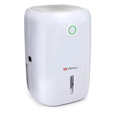 Abbildung von alpina Mini Luftenfeuchter Dehumidifier 330 ml pro Tag Abnehmbarer Wasserbehälter weiß