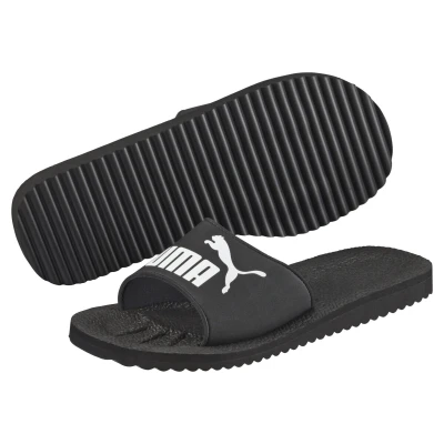 Abbildung von Purecat Slide Badeschuhe Erwachsene PUMA Black White