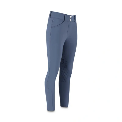 Abbildung von Reithose Miami Damen Ocean Blue Kniebesatz Größe 38