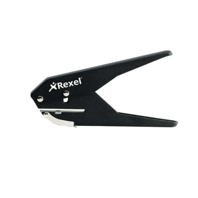 Abbildung von Rexel 4363 Lochzange (1 fach Lochung, 6 mm, Metall, Kapazität 20 x 80 g/qm) schwarz