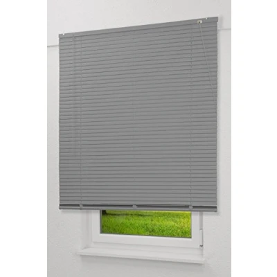 Abbildung von LYSEL Qualitätsalujalousie 25mm in Silber den Maßen (B x H) 70cm * 250cm
