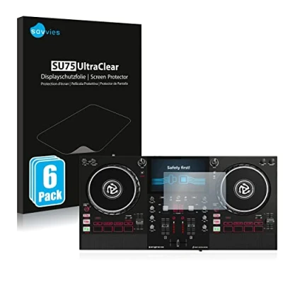 Abbildung von Savvies 6 Stück Schutzfolie für Numark Mixstream Pro Displayschutz Folie Ultra Transparent