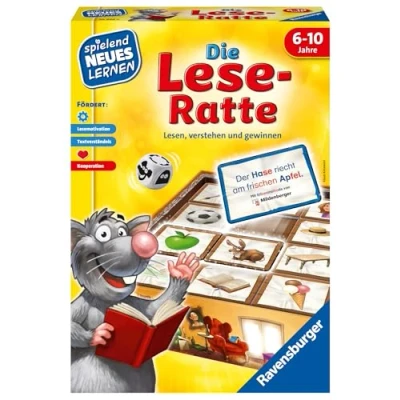 Abbildung von Ravensburger DIE Leseratte Brettspiel für Kinder, Größe: One Size, Mehrfarbig