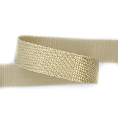 Abbildung von 20mm 5m Gurtband 100% Polypropylen beige