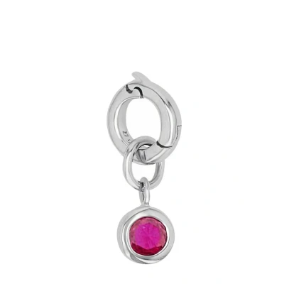 Abbildung von Amor Charm 925 Sterling Silber Damen Charms, mit Zirkonia synth., 1,5 cm, Silber, Januar, Kommt in Schmuck Geschenk Box, 2038533
