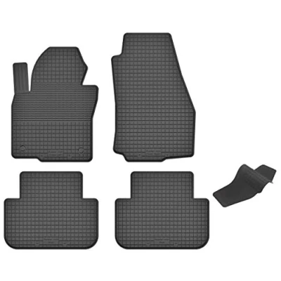 Abbildung von Gummimatten mit Tunnel kompatibel Mitsubishi Pajero 1990 2008 ideal angepasst 5 Teile EIN Set