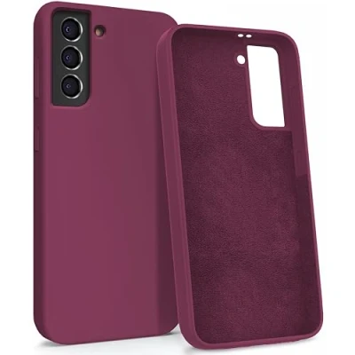 Abbildung von MyGadget Hülle für Samsung Galaxy S21 Gummierte Handyhülle [ 3 Layer Struktur ] Schutzhülle mit Soft Inlay &amp; Hardcase Cover außen Bordeaux