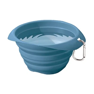 Abbildung von Kurgo Collaps A Bowl Faltbare Reisfutterschale Hundenapf Blau...