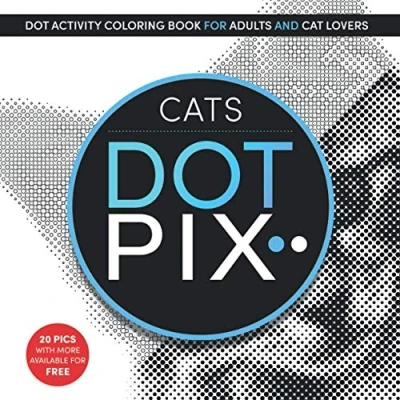 Abbildung von Dot Pix Cats: Activity Coloring Book for Adults and Cat Lovers