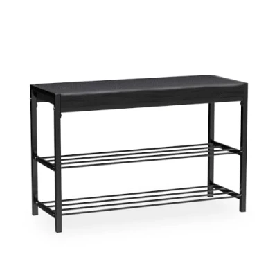 Abbildung von Vicco Schuhbank Borneo, Schwarz, 80 x 52 cm
