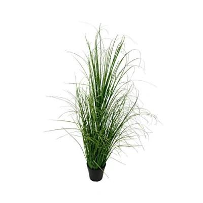 Abbildung von Klocke Kunstpflanzen Dekogras im Topf Künstlich &amp; Naturgetreu Gras/Grasbüschel/Grasbusch/Grasbündel/Ziegras/Ufergras/Kunstgras getopft Zeitlose Dekoration (Höhe: 122cm)