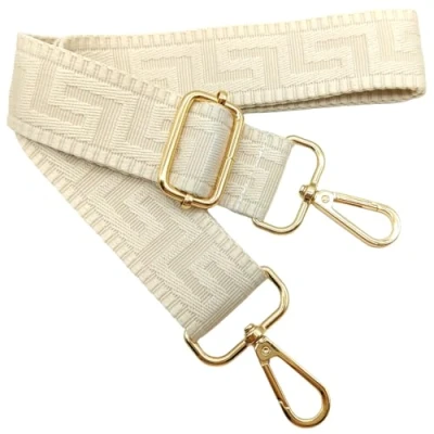 Abbildung von Verstellbarer Schultergurt für Taschen Beige, Taschengurte zum Wechseln, Taschengurt Breit mit Karabiner Gold, 80 130 cm Tragegurt Tasche Damen Schulterriemen, Handtasche, 3.8cm, 1314