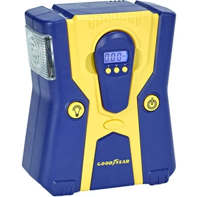 Abbildung von Goodyear 10540 Kompressor 3 in 1 tragbar Elektrisch Auto und Fahrrad Aufpumpen Luftkompressor 12 V