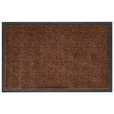 Abbildung von Zala Living Smart Fußmatte für Innen und Außen 45x75cm Fussmatte Schmutzfangmatte Einfarbig Türmatte Waschbar &amp; Wetterfest, rutschfest Eingangsbereich Außenbereich Braun