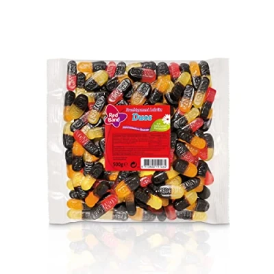 Abbildung von Red Band Fruchtgummi Lakritz Duos in 3 aufregenden Sorten 500g