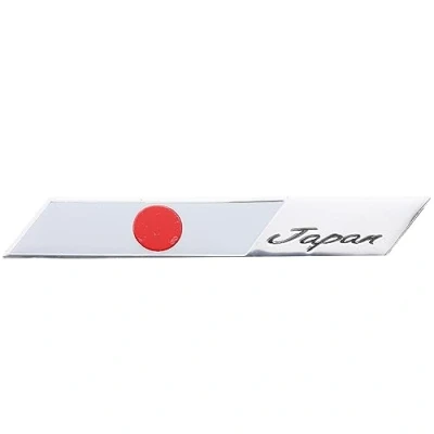 Abbildung von Auto Aufkleber 3D Japan Flagge Autoaufkleber Aluminum Abziehbild Emblem Dekoration
