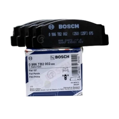 Abbildung von BOSCH 0 986 TB2 002 Bremsbelagsatz Low Metallic exkl. Verschleißwarnkontakt FIAT: Panda I Schrägheck, X 1/9, 132, LANCIA: A 112 Schrägheck